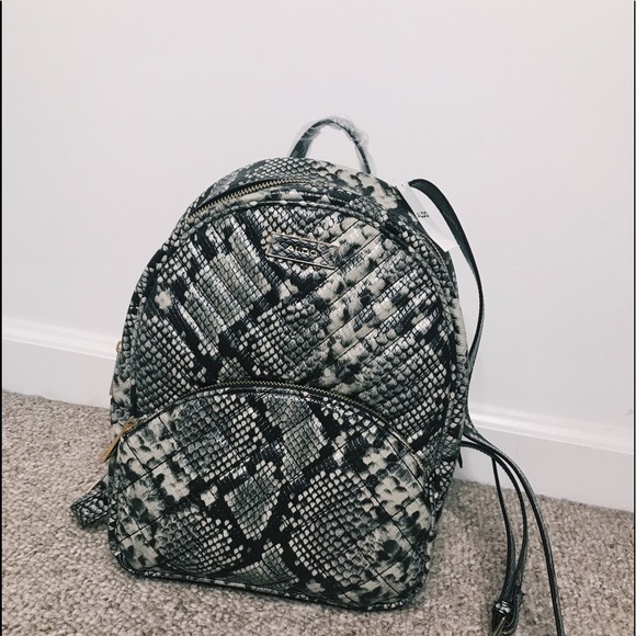 aldo snakeskin backpack